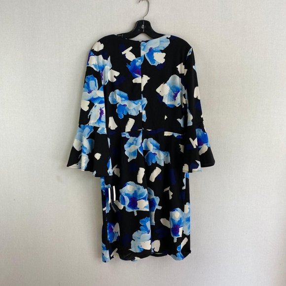 MAGGY LONDON Black & Blue Floral Dress NWT - Picture 7 of 9